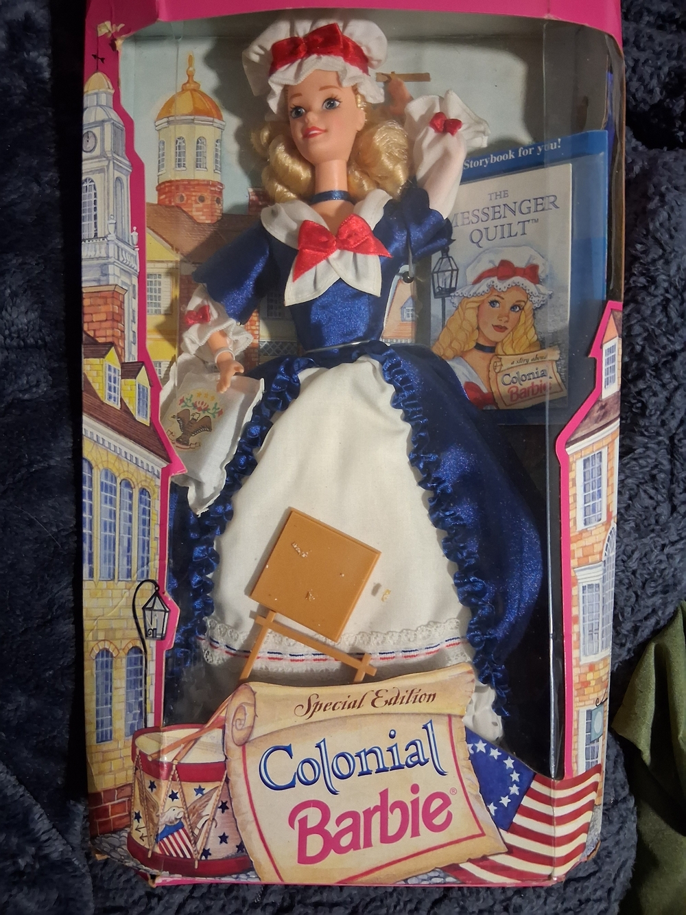 Mattel Colonial Barbie in Blue, White & Red Ensemble
